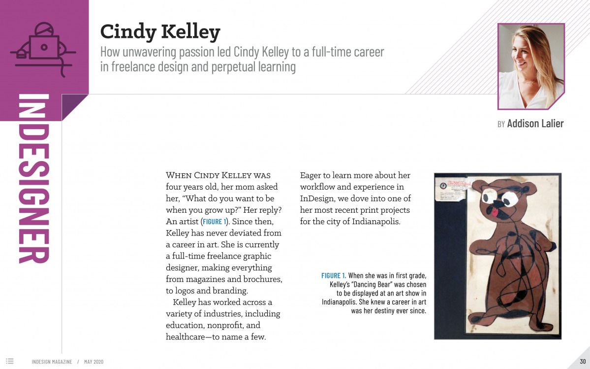 gallery/Cindy Kelley, Indesign Magazine Feature3