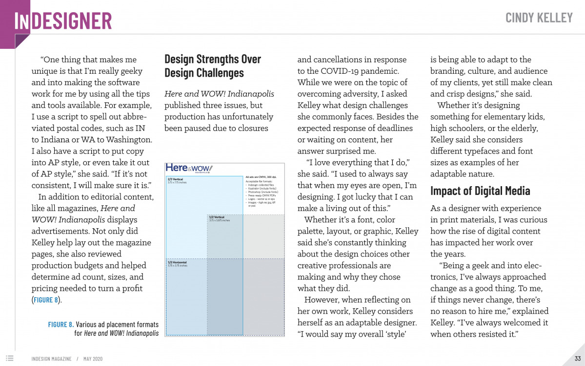 gallery/Cindy Kelley, Indesign Magazine Feature6